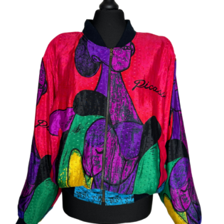 Picasso Bomber Jacket in Pink Colour Way