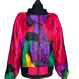 Picasso Bomber Jacket in Pink Colour Way