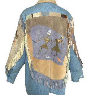 Santa Fe Recreations Patchwork Fringed Jacket