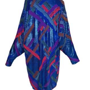 Abstract Sequin Kimono
