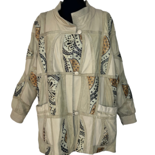 Rare Patchwork Vintage Leather Jacket