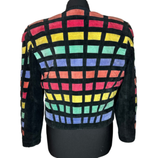 Dino'z All Over Colour Block Vintage Patchwork Jacket