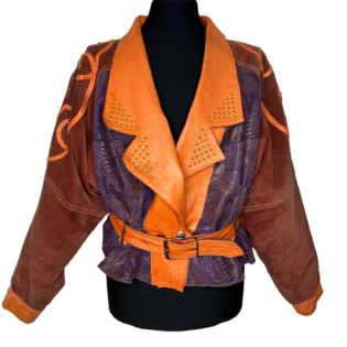 Emmanuel Diez Orange & Purple Vintage Jacket