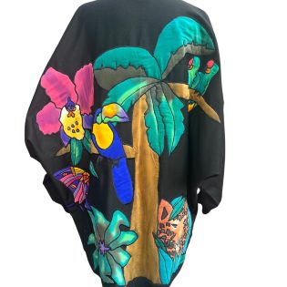 Silkscapes Wearable Art Jungle Novelty Print Jacket