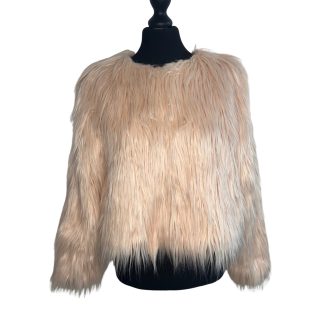 Dancing Leopard Pink Faux Fur - Size M/L