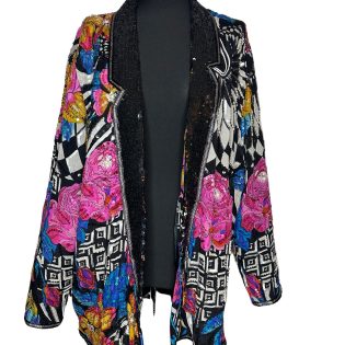 Judith Ann Creations Silk & Sequin Trophy Jacket