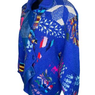 Tauros Creations Patchwork Leather CardiCoat