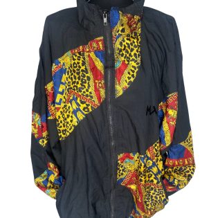 Leopard Print Vintage Bomber Jacket