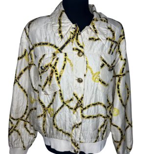 Silk Quilted Vintage Bomber Jacket