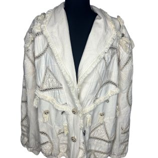 Cache 100% Silk Boho Style Jacket