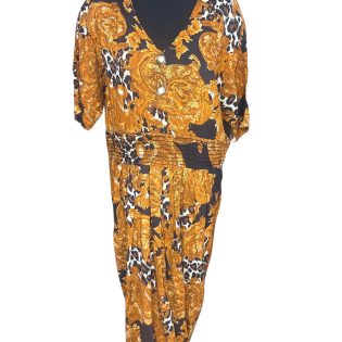 Anna USA Leopard Print Jumpsuit