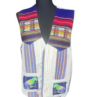 Vintage Parrot Design Waistcoat