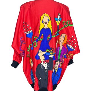Silkscapes Wearable Art Party Novelty Print Jacket