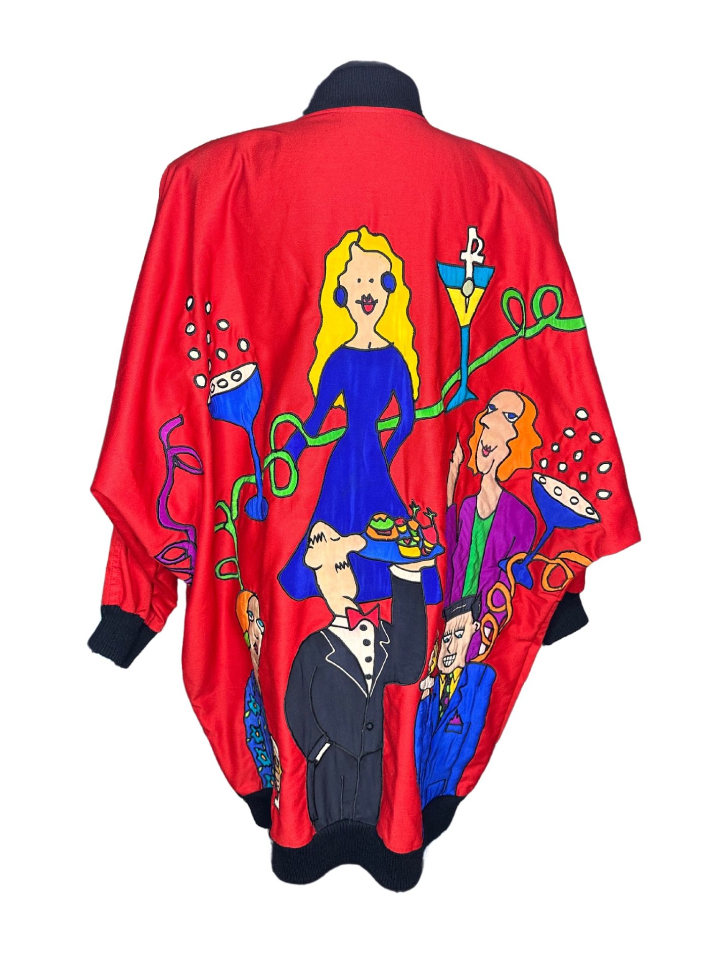 Silkscapes Wearable Art Party Novelty Print Jacket