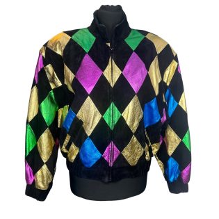 Julian K. Harlequin Patchwork Leather Jacket