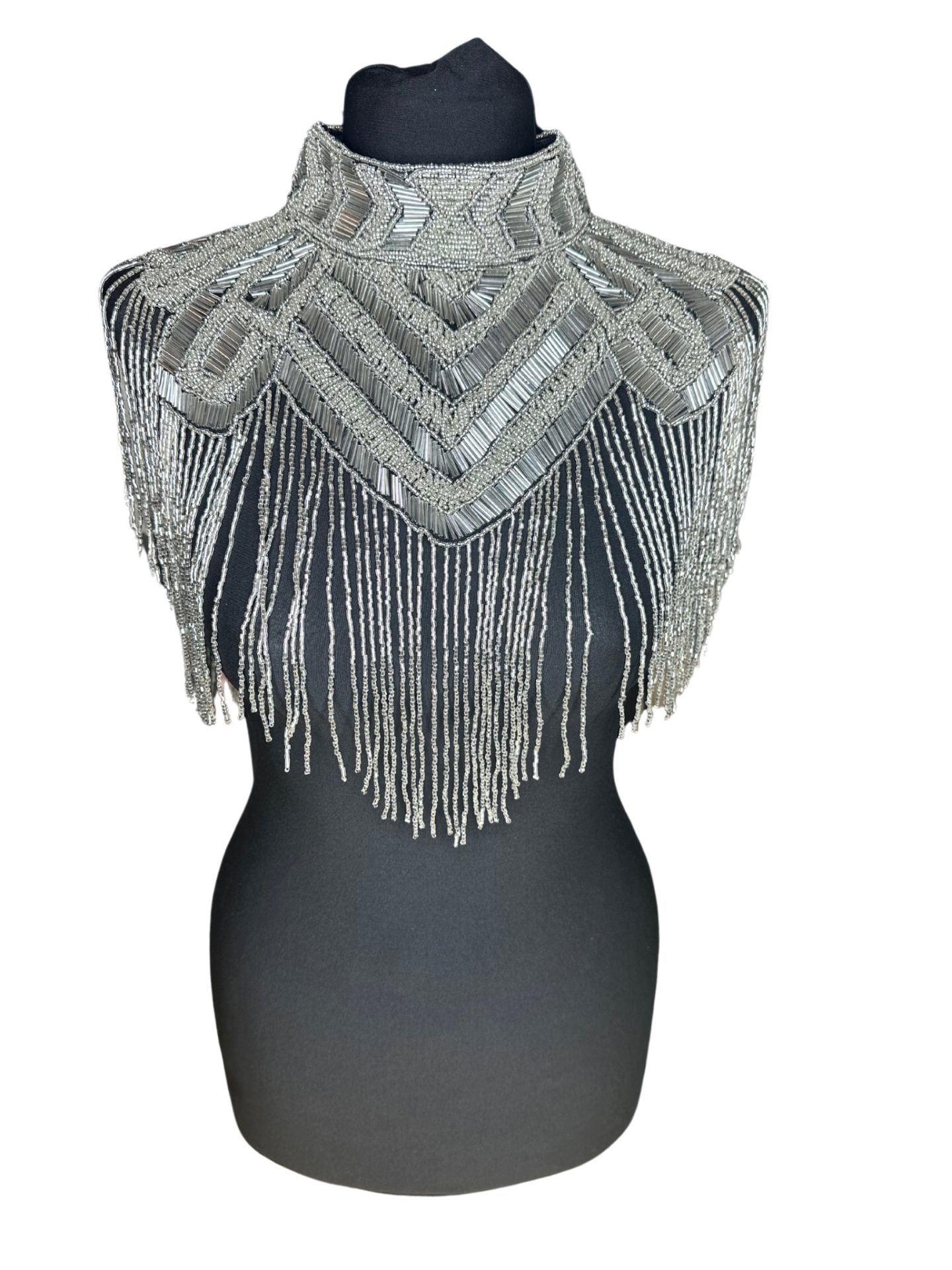 The Silver Armoured Collar Cape