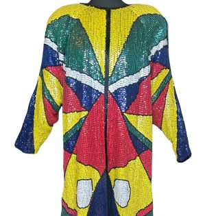 RARE Primary Colour Sequin Duster Trophy Jacket