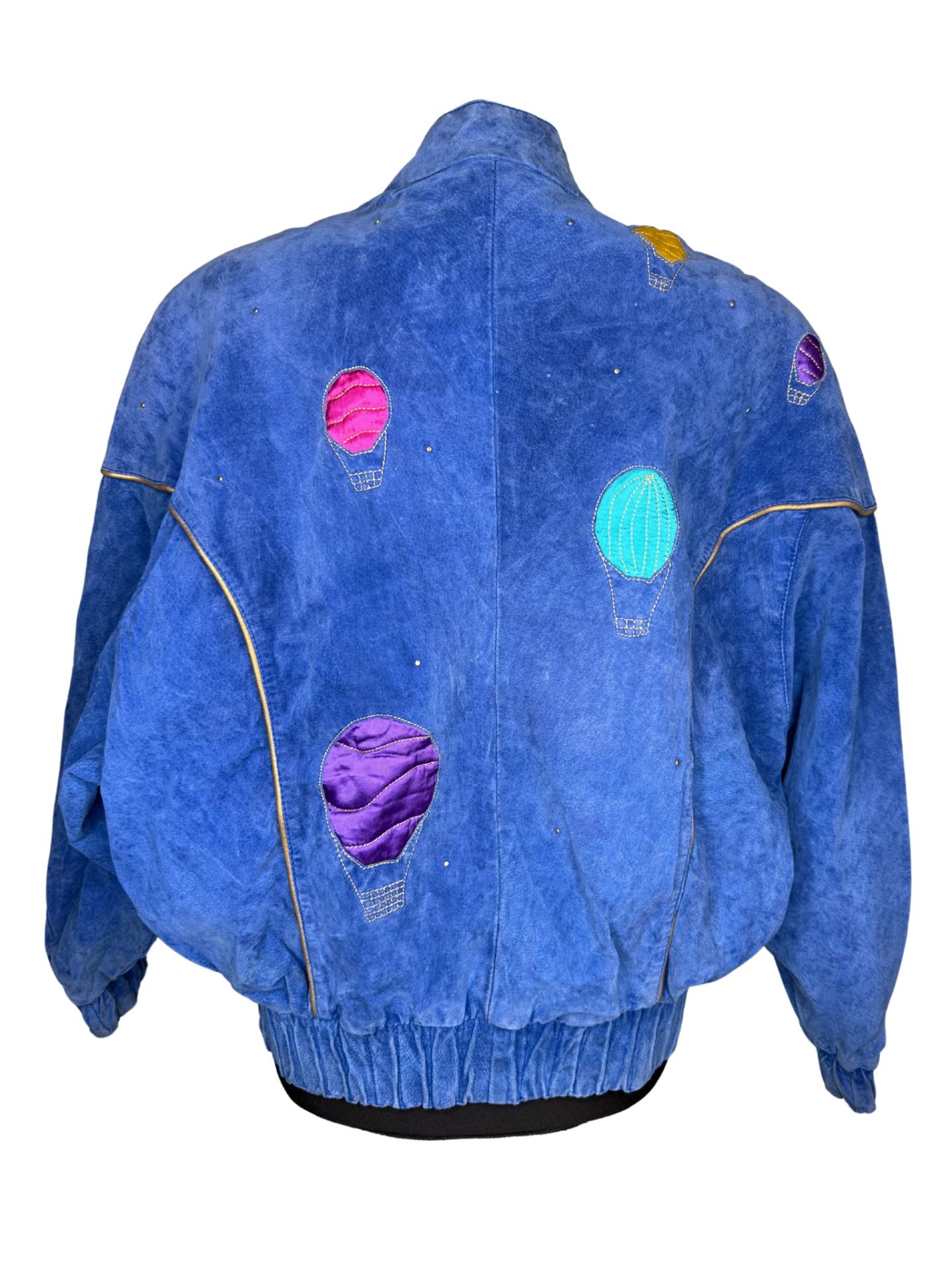 Yessica 80s Air Balloon Suede Leather Jacket - Image 2