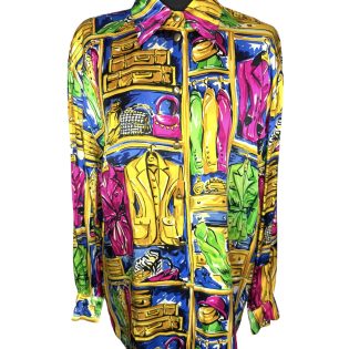 Escada Margaretha Ley Silk Vintage Shirt