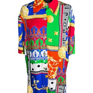 1990s Vibrant Baroque Patchwork Vintage Shirt