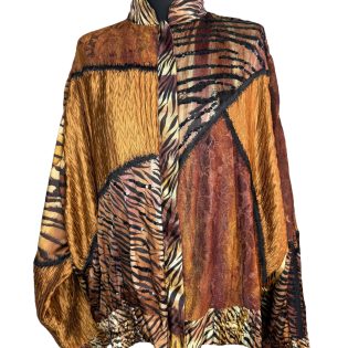 JA Resort Sequin, Lace & Silky Patchwork Jacket