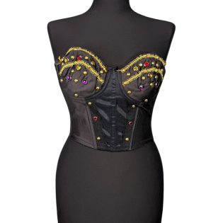 1990s Jewelled Vintage Corset Bra