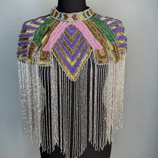 Trophy Cape in Multi Metallic