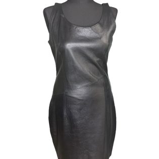 Black Leather Mini Dress