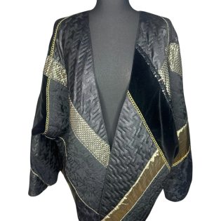 Vera Mont Black & Gold Patchwork Jacket