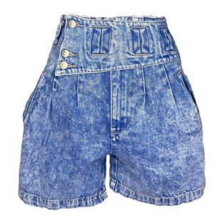 Chazzz By Charles Ghailian Acid Wash 1980s 1990s Vintage Denim Shorts
