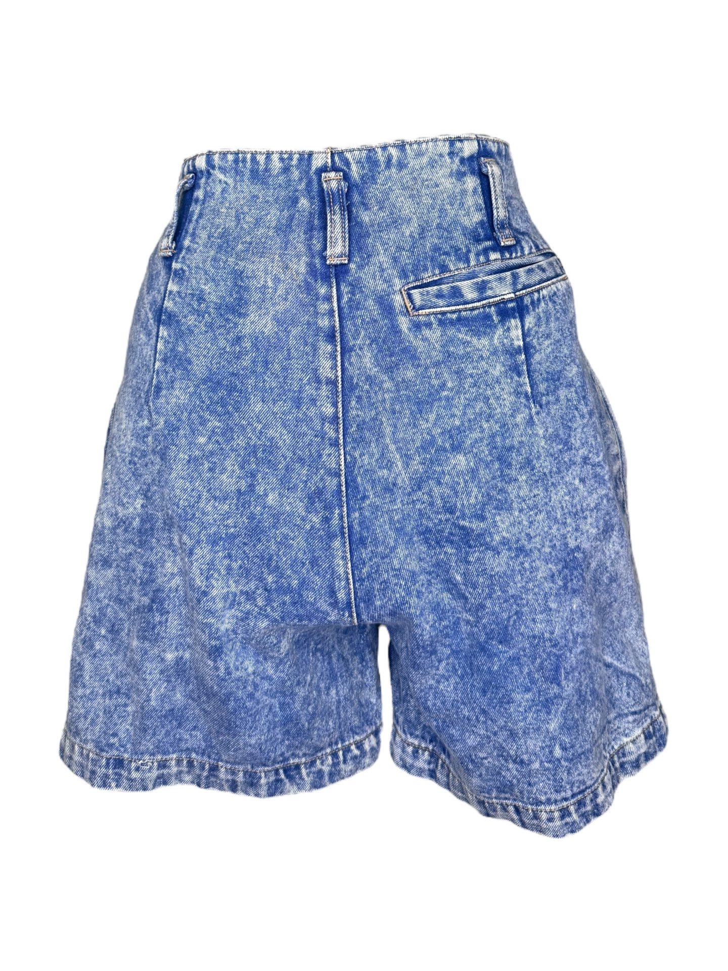 Chazzz By Charles Ghailian Acid Wash 1980s 1990s Vintage Denim Shorts - Image 2
