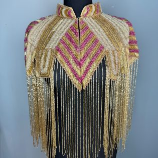 Trophy Cape in Gold Pink Powder