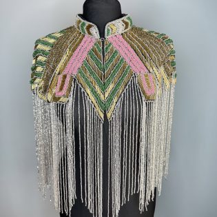 Trophy Cape in Green Metallic