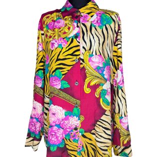 Baroque & Tiger Print Vintage Shirt