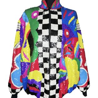 G-Unit 1990s Multi Sequin Vintage Bomber Jacket