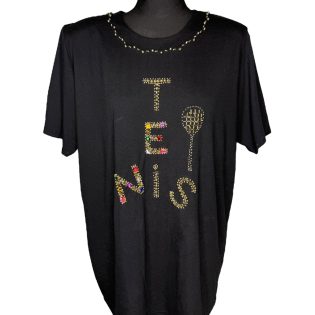 1980s Tenis Beaded & Jewel Tee