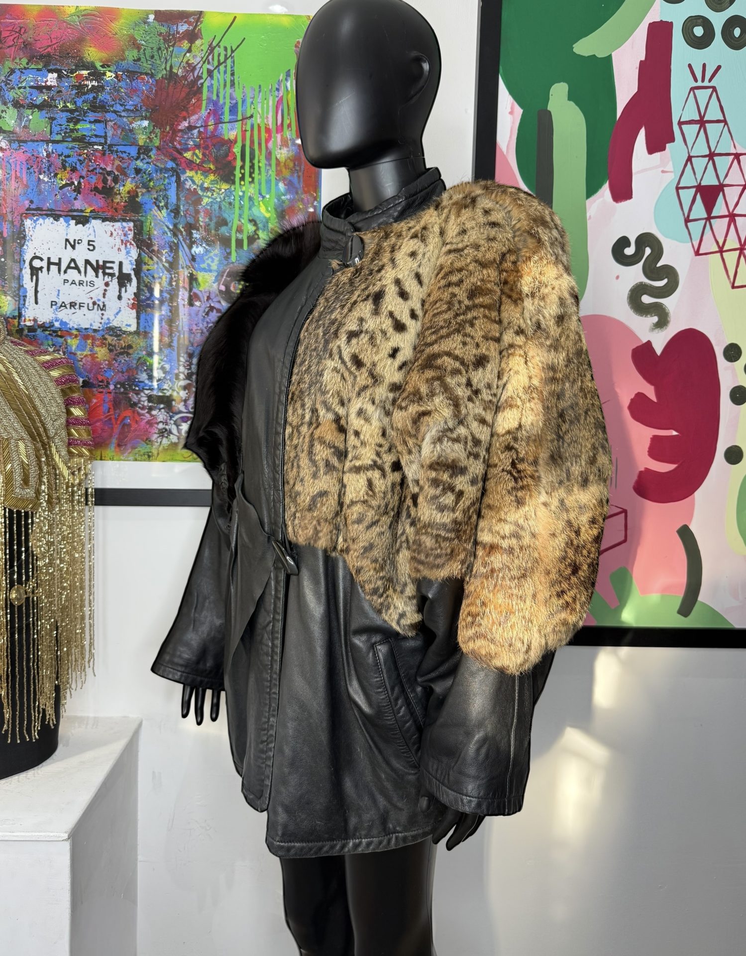 Dual Pelt Batwing Vintage Jacket - Image 3