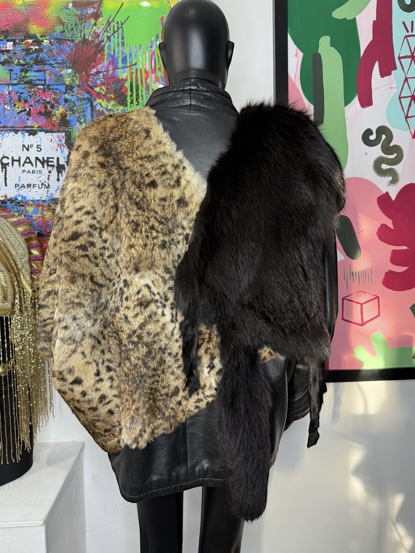Dual Pelt Batwing Vintage Jacket - Image 2