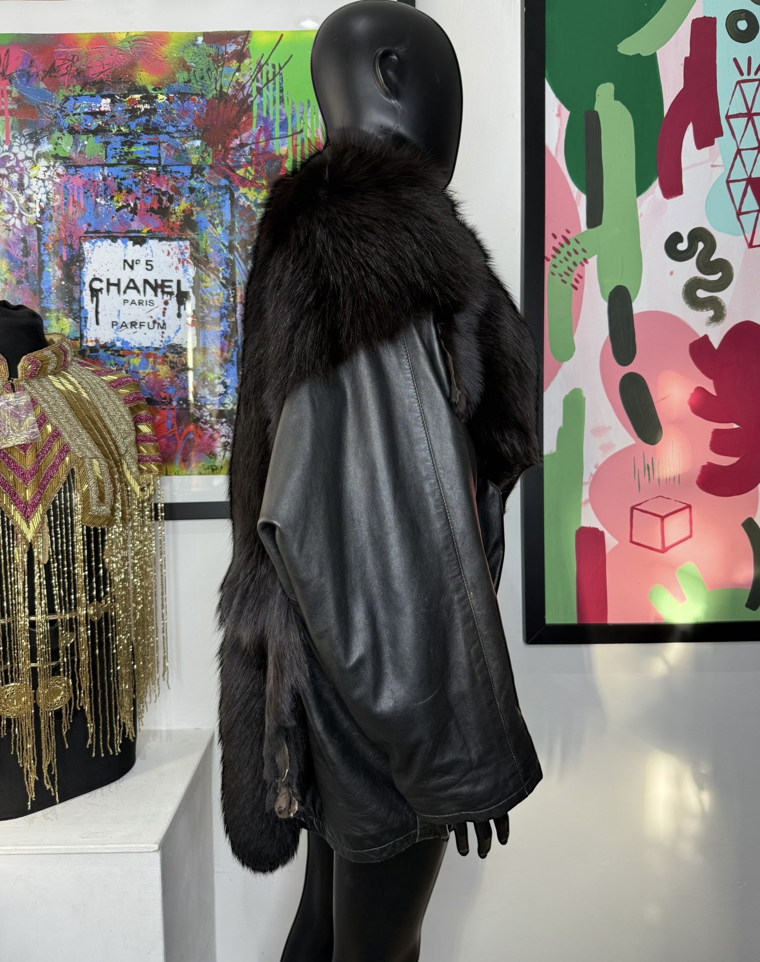 Dual Pelt Batwing Vintage Jacket - Image 4