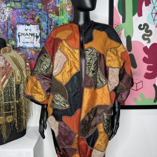 Judith Roberts Wearable Art Deco Quilted Patchwork Jacket
