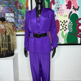 1980s Vibrant Purple Vintage Jumpsuit