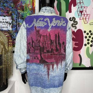 Michel Adam 1980s Acid Wash New York Shirt