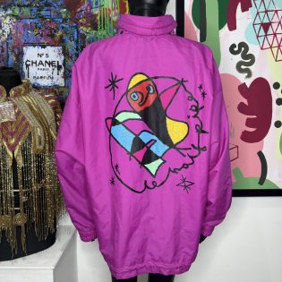 1990s Magenta Ski Style Anorak Jacket