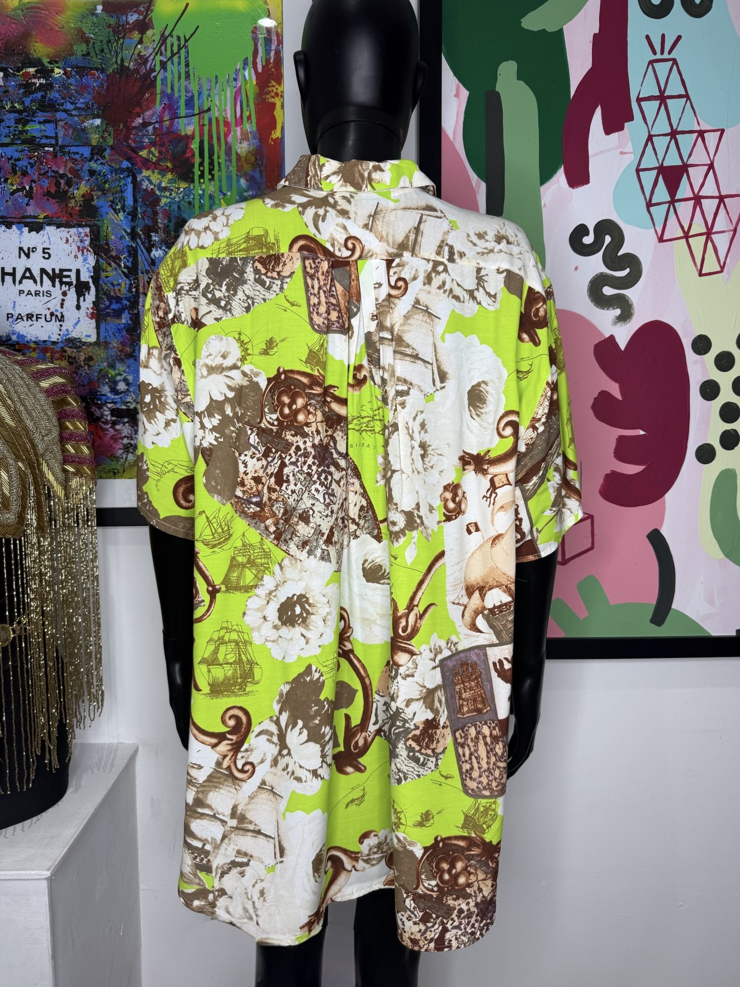 Gabrielle La Camica Baroque Lime Vintage Shirt - Image 2