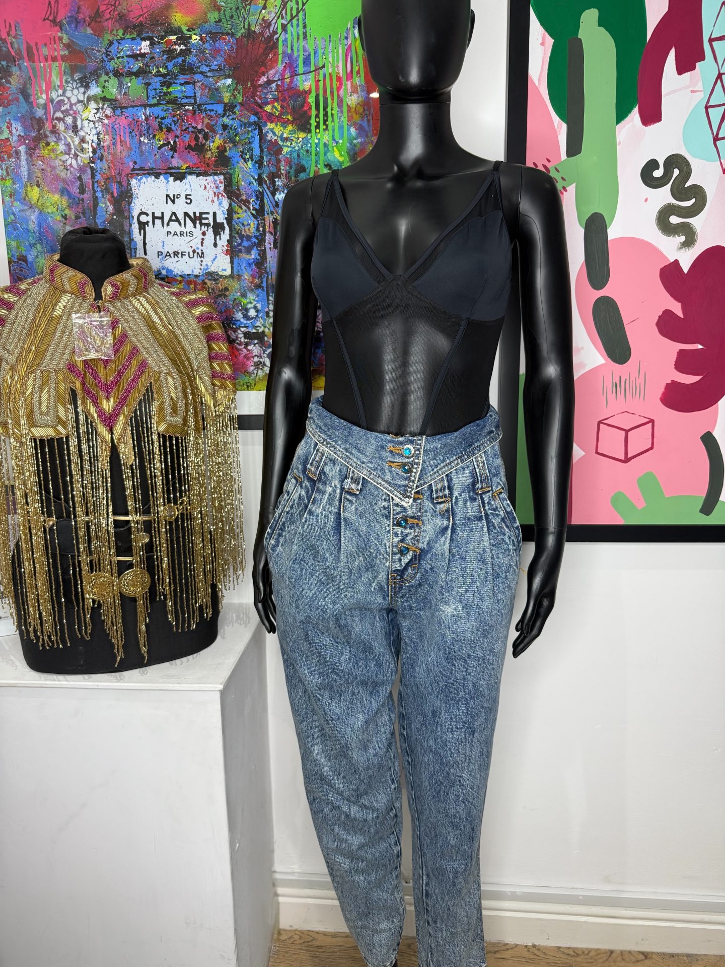 Rio by Stephen Mardon 1990s Rib Cage Vintage Jeans - Image 2
