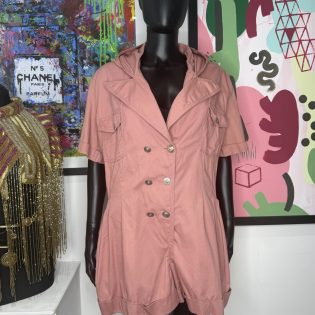 Blush Pink Utility Style Playsuit