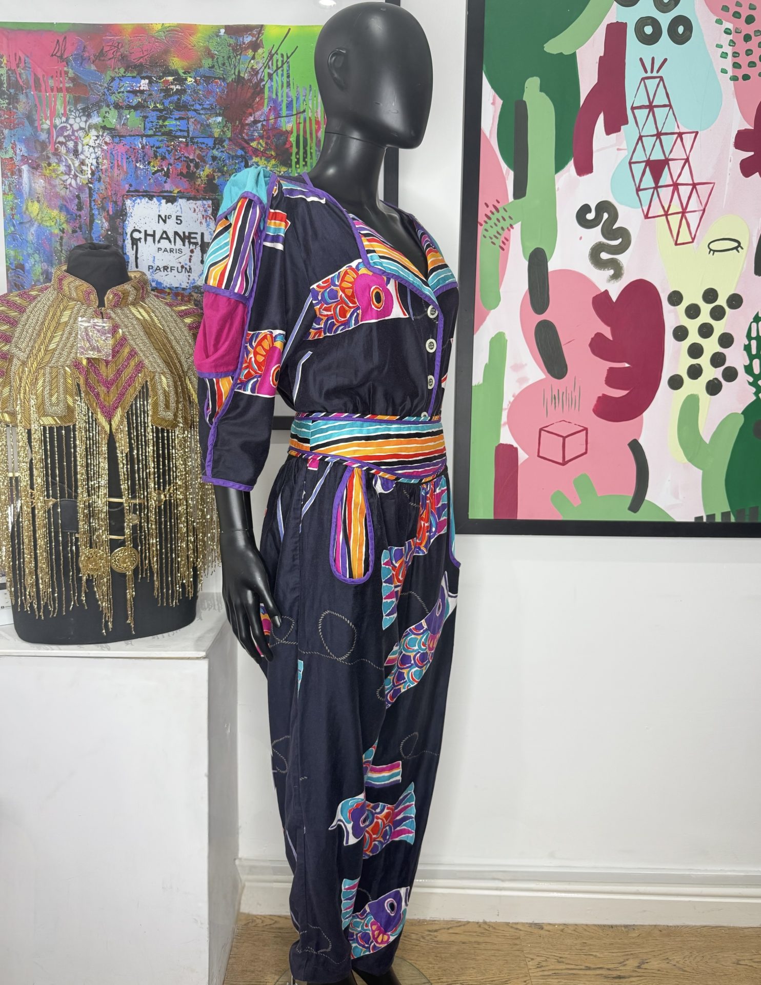 Jeanne Marc Wearable Art Koi Fish Jumpsuit - Image 2