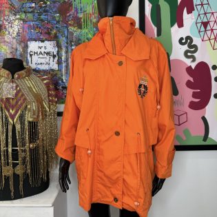 1990s Orange & Gold Parka Jacket