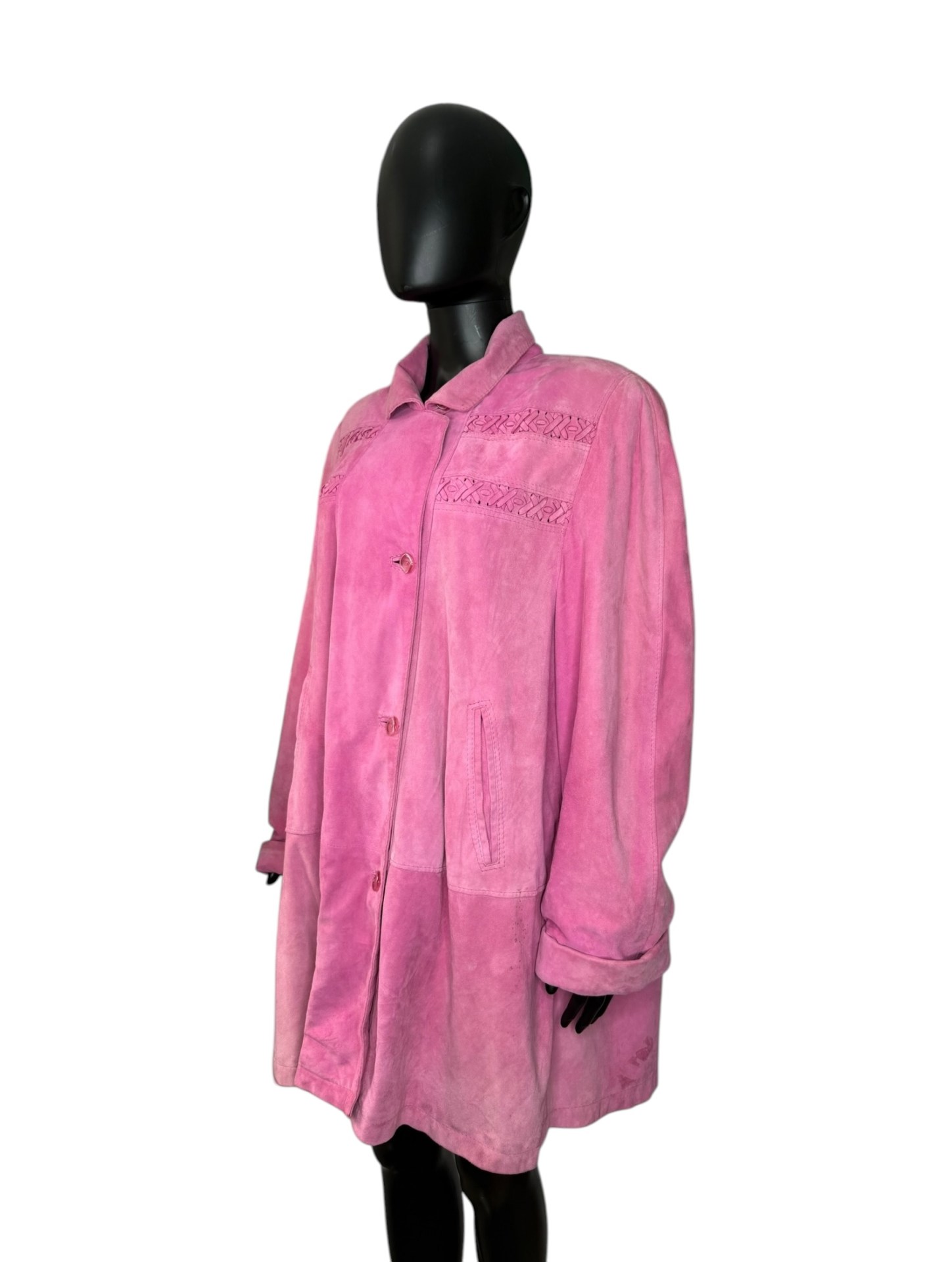 Pink Suede Vintage Jacket - Image 3