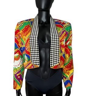 Richard Warren 1990s Silk Baroque Cropped Jacket